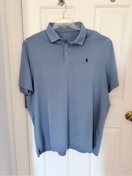 Polo Ralph Lauren Other - Polo Ralph Lauren Men Light Blue Short-Sleeve Performance Polo w/ Navy Pony XXL